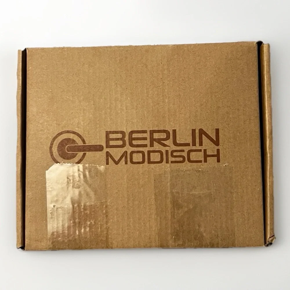 Berlin Modisch Black Contemporary Square Passage Lever Door Handle